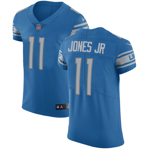 Nike Lions #11 Marvin Jones Jr Blue Team Color Men's Stitched NFL Vapor Untouchable Elite Jersey
